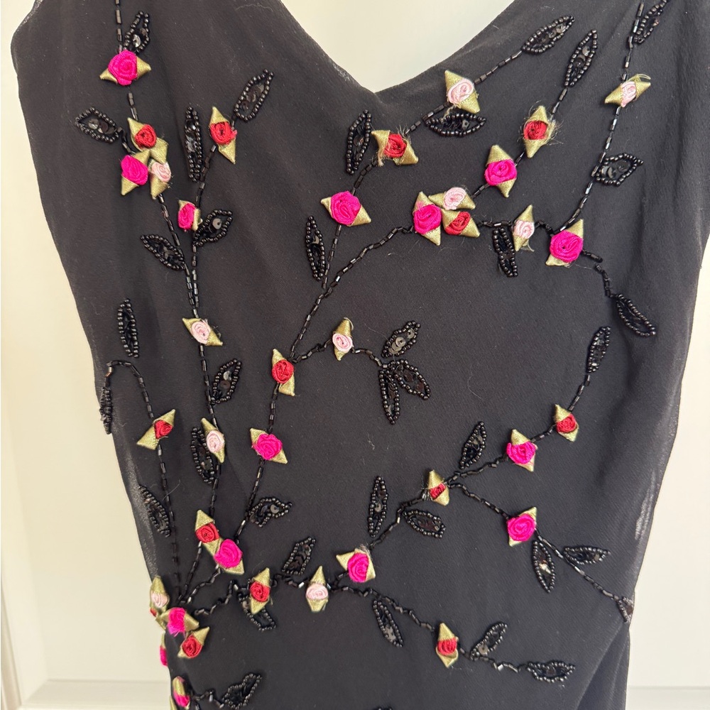Sue Wong Y2K Silk Beaded Dress - Picture 4 of 7